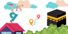 How to find the Qibla direction in my room?