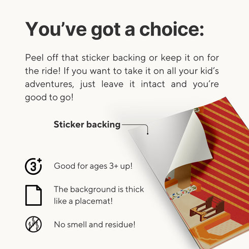 TAKVA Reusable Wall Art Stickers - Peel, Stick, and Re-stick Again!