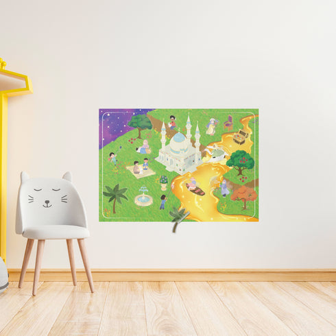 TAKVA Reusable Wall Art Stickers - Peel, Stick, and Re-stick Again!