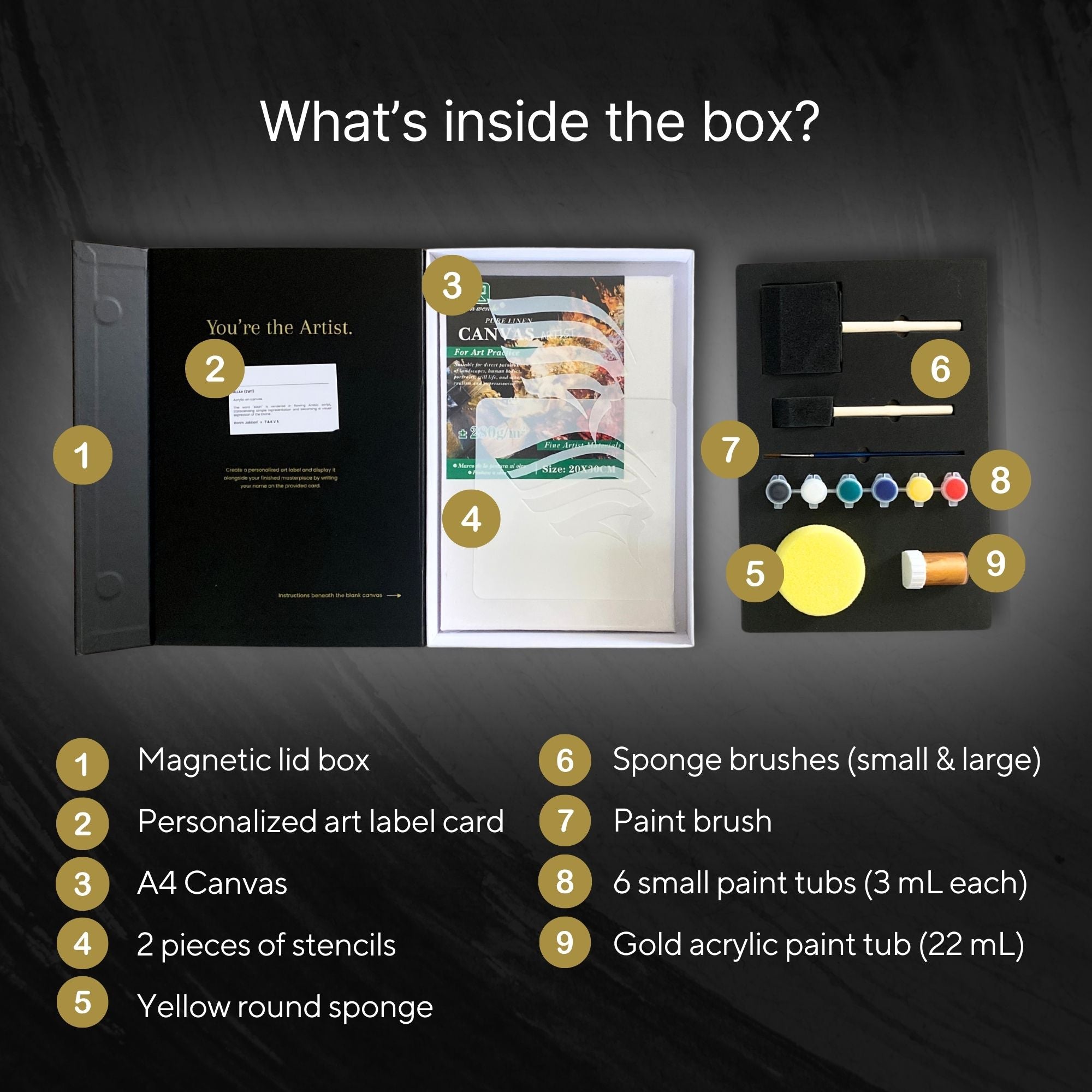 Karim Jabbari Arabic Calligraphy Art Kit