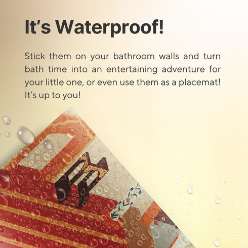 TAKVA Reusable Wall Art Stickers - Peel, Stick, and Re-stick Again!