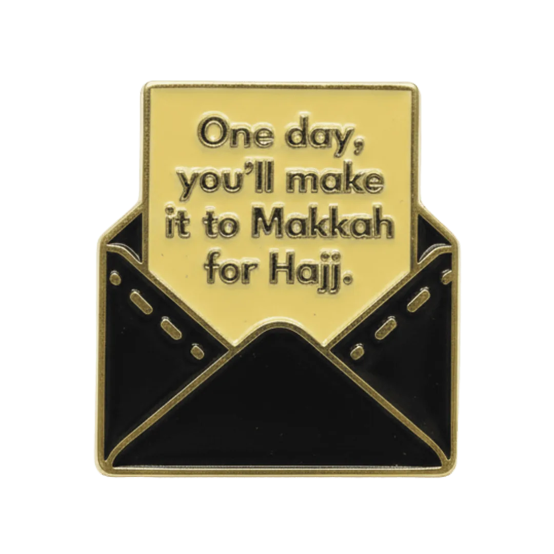 TAKKITS Pin Enamel Haji | Lencana Pin Islamik | Hadiah Haji & Umrah