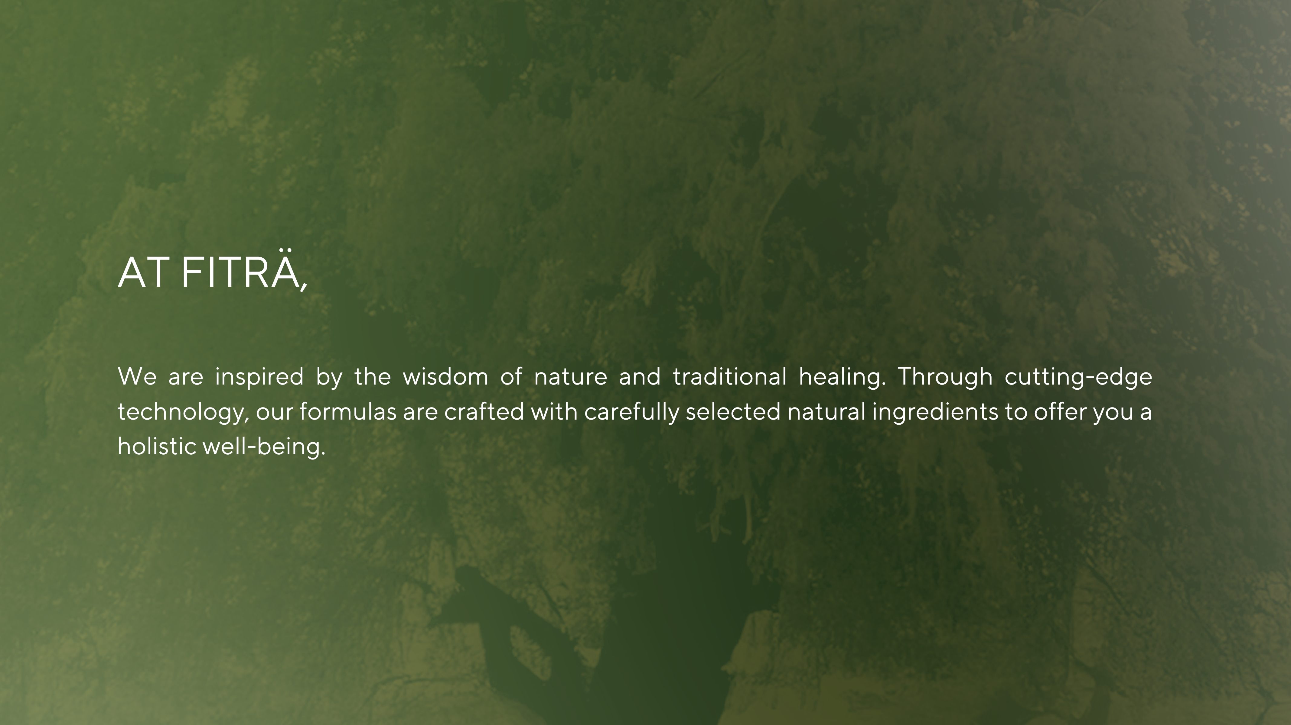 Fitra natural oral care inspired by traditional healing and modern technology