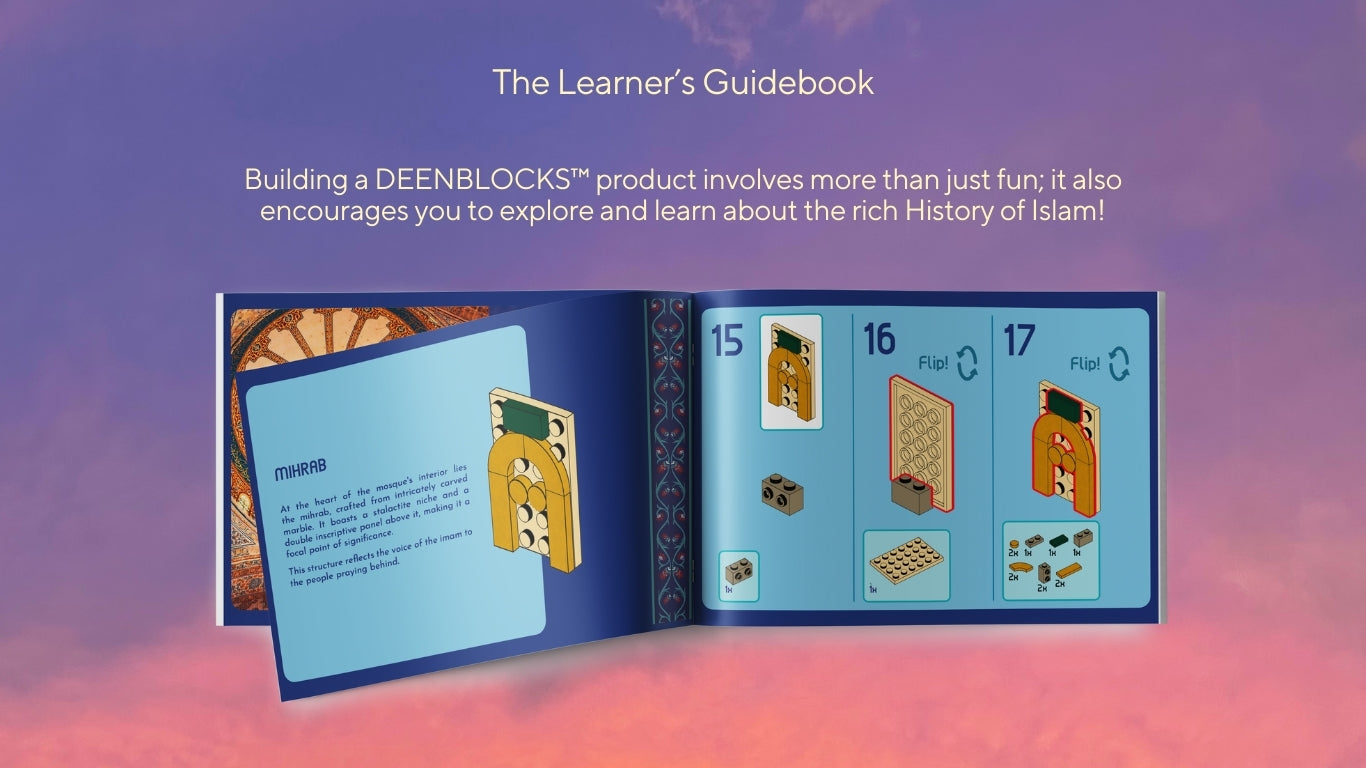 Blue Mosque Build & Learn Blocks guidebook โ teaches Islamic heritage and architecture through play.