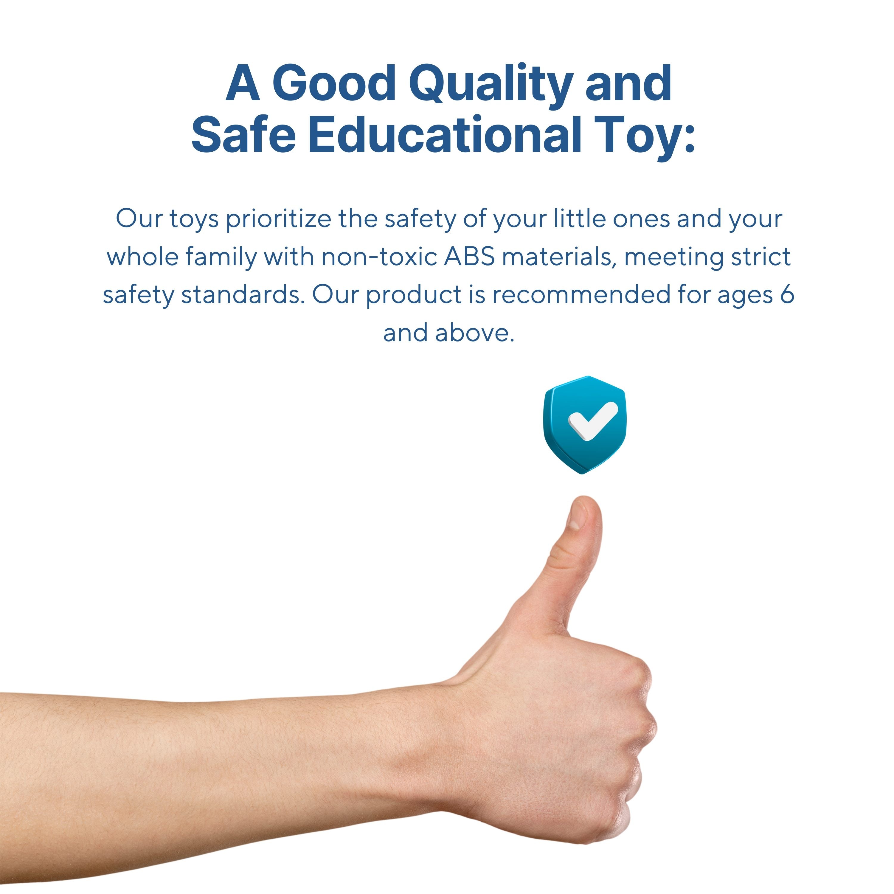 Safe non-toxic Blue Mosque Build & Learn toy.