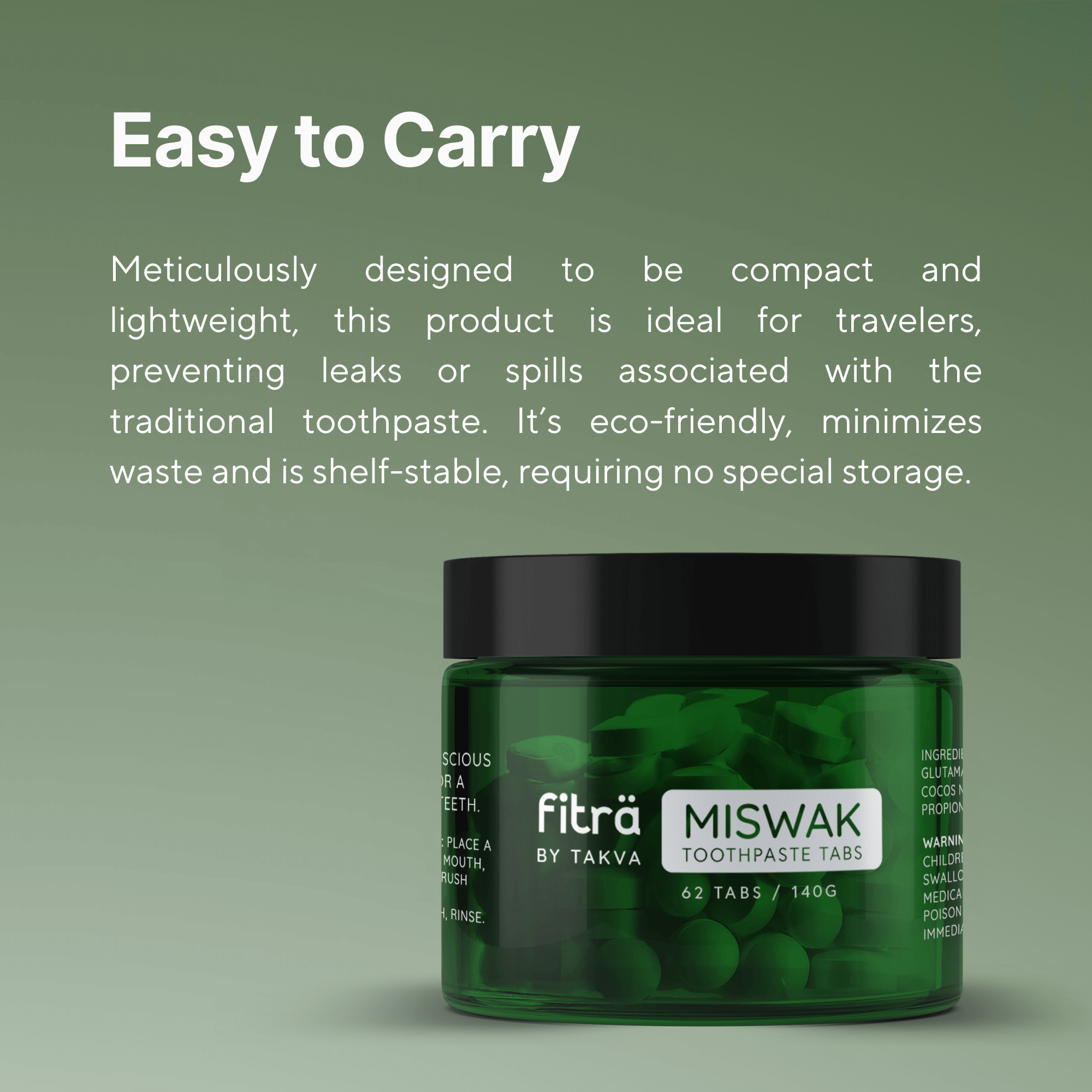 Miswak Toothpaste Tabs