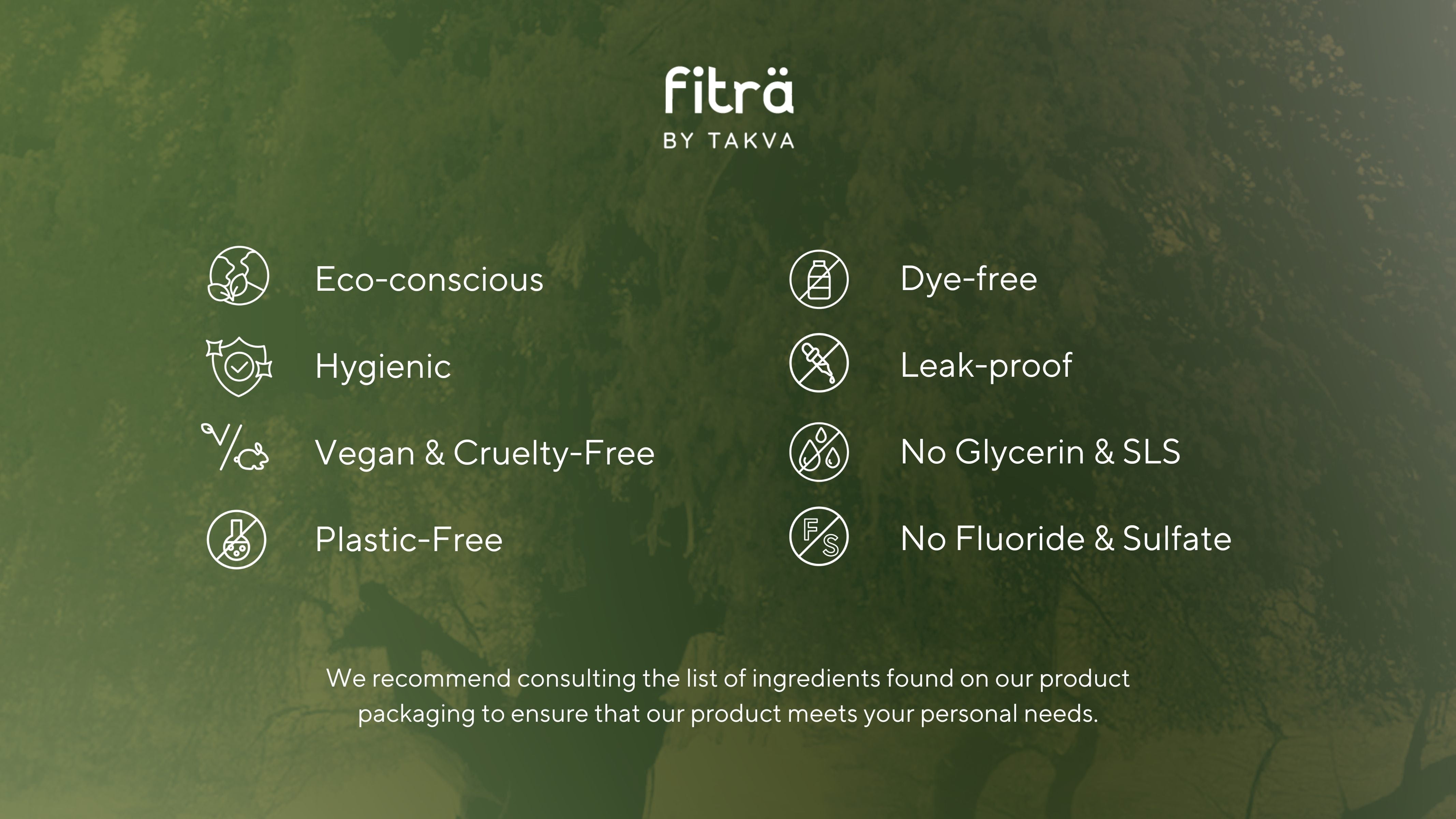Eco-conscious vegan cruelty free Fitra toothpaste tablets with no fluoride or SLS