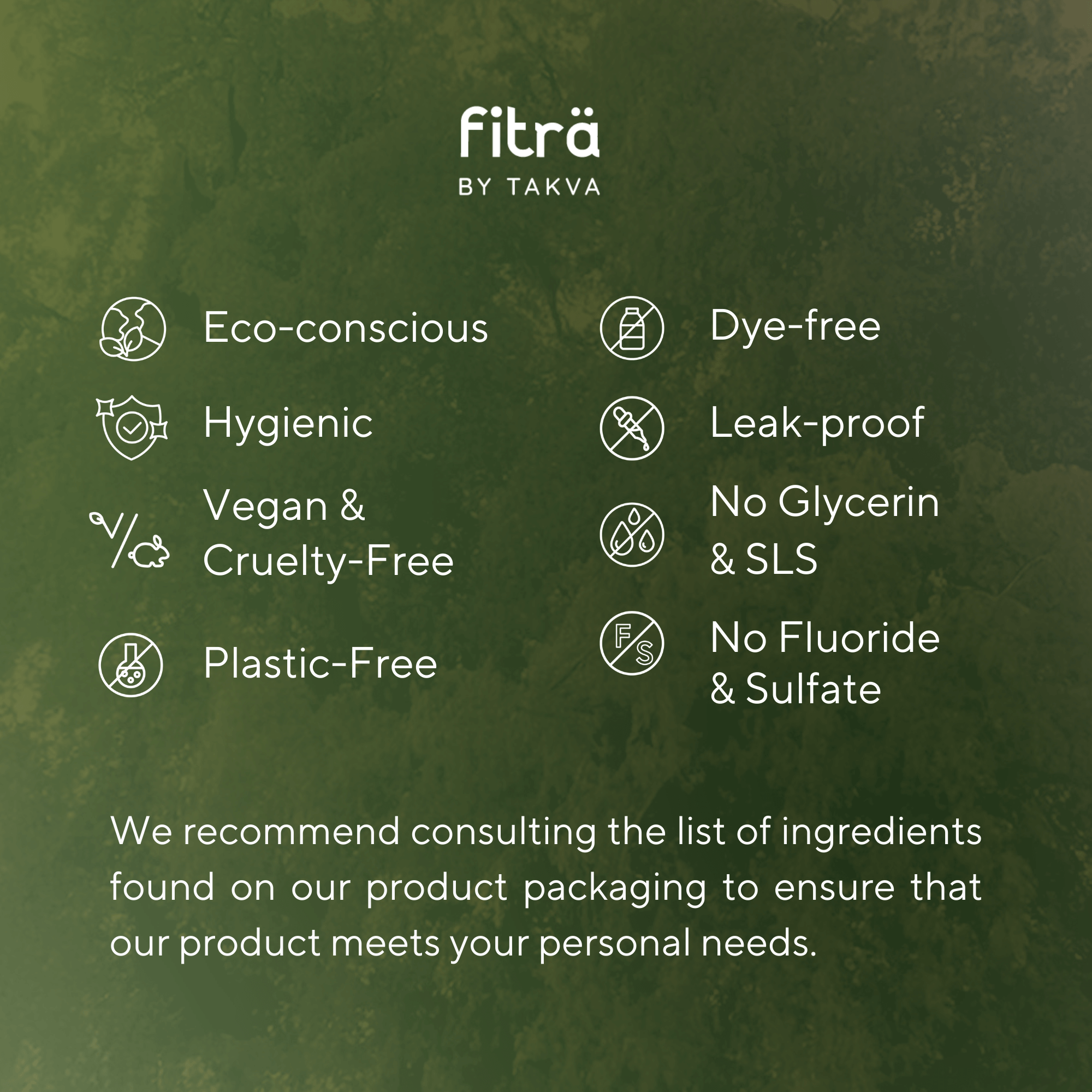 Eco-conscious vegan cruelty free Fitra toothpaste tablets with no fluoride or SLS
