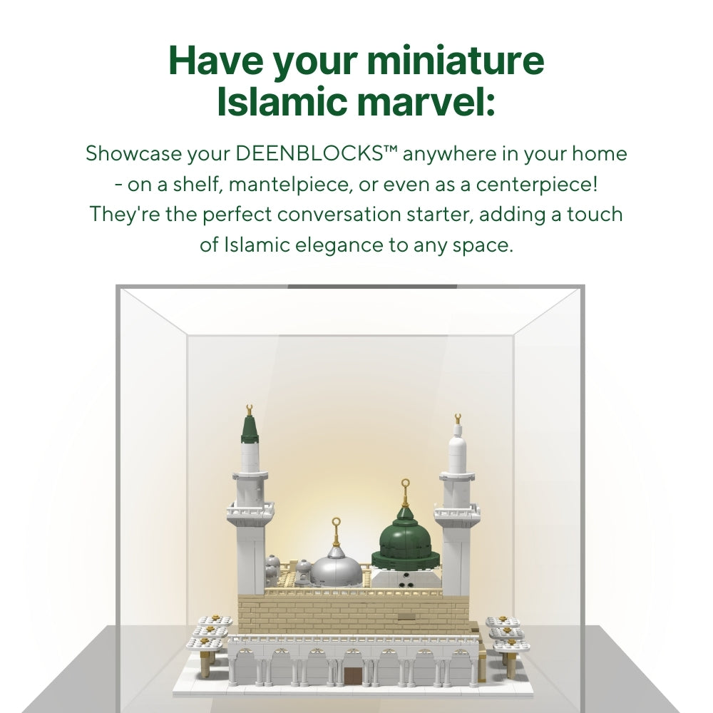 Display Masjid An Nabawi Build & Learn toy model.