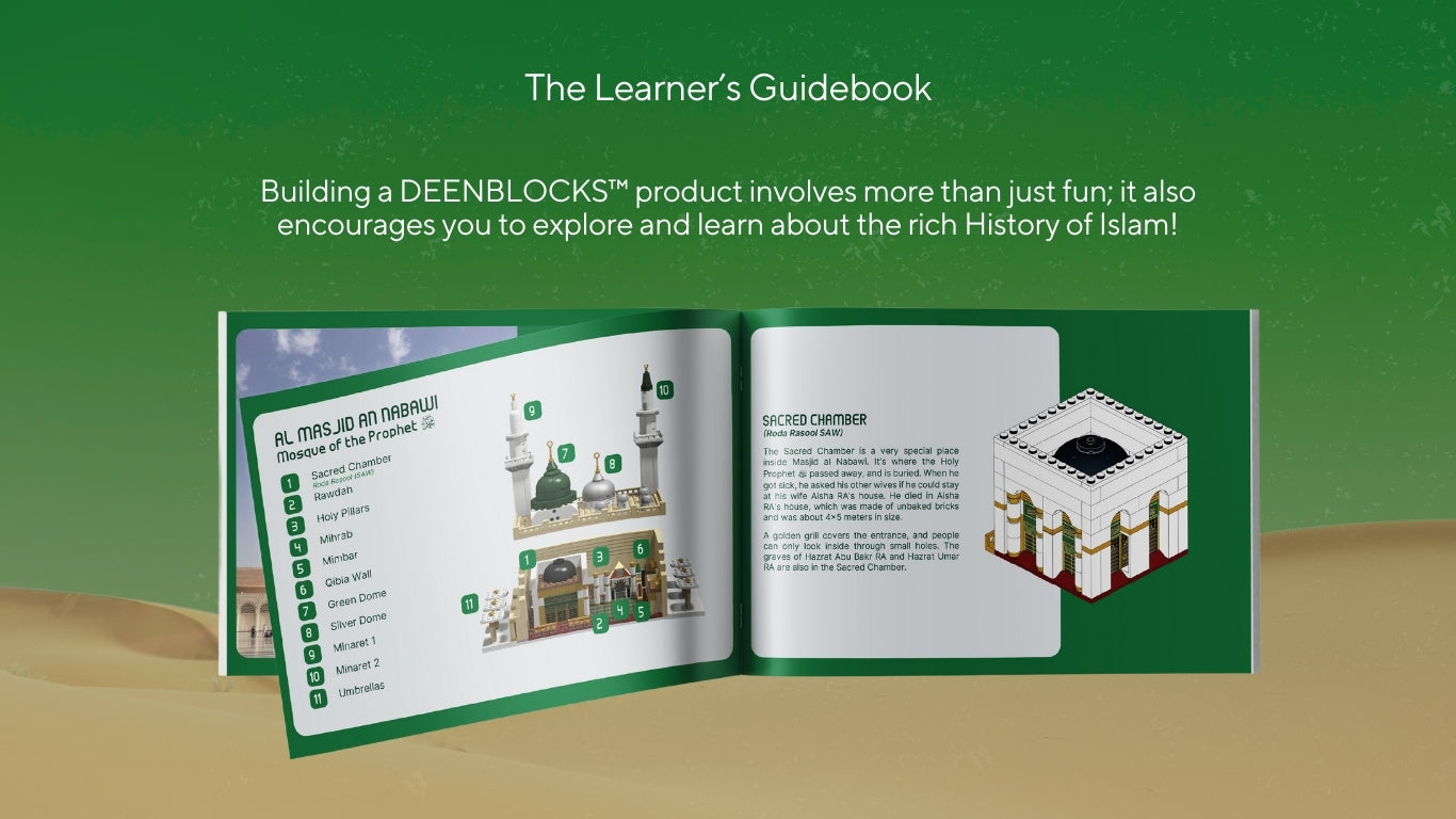 Prophet’s Mosque Build & Learn educational guidebook.