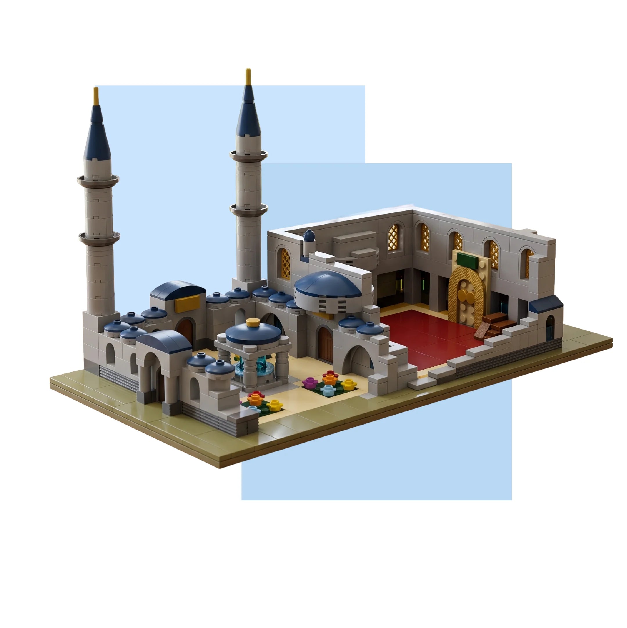 Sultan Ahmet Camii Blue Mosque Islamic building block set — interior view (mobile copy)