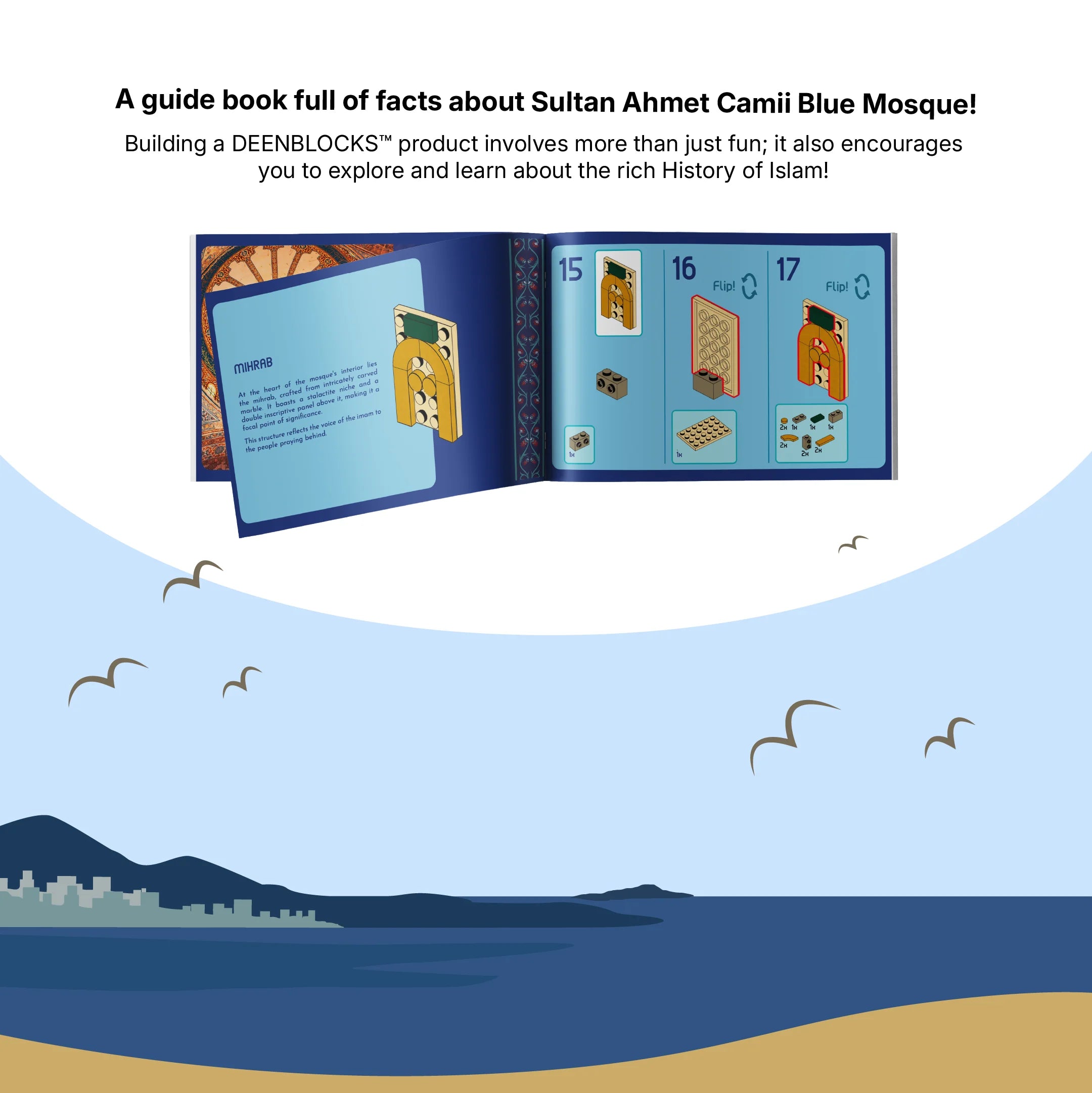 Included guidebook full of facts about Sultan Ahmet Camii (mobile copy)