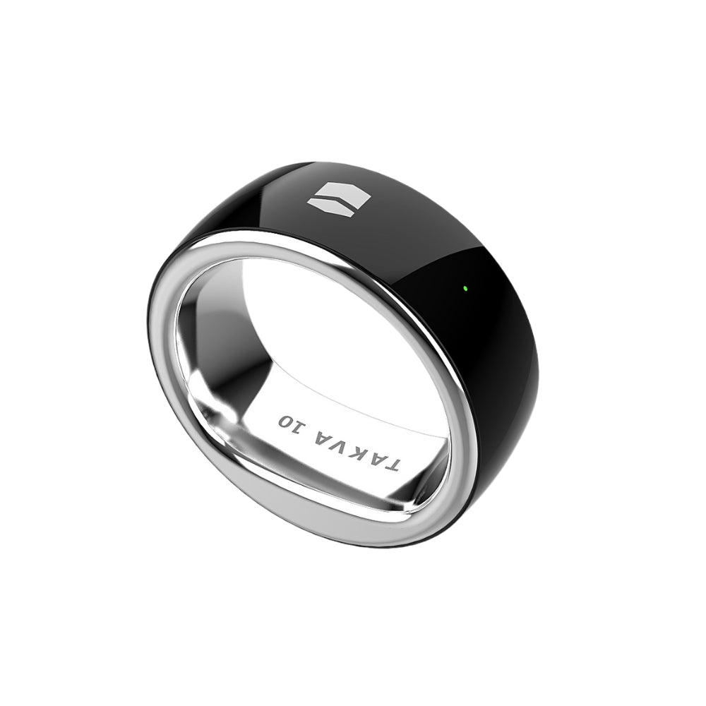 TAKVA Zikr Ring smart digital tasbih counter in sleek black design