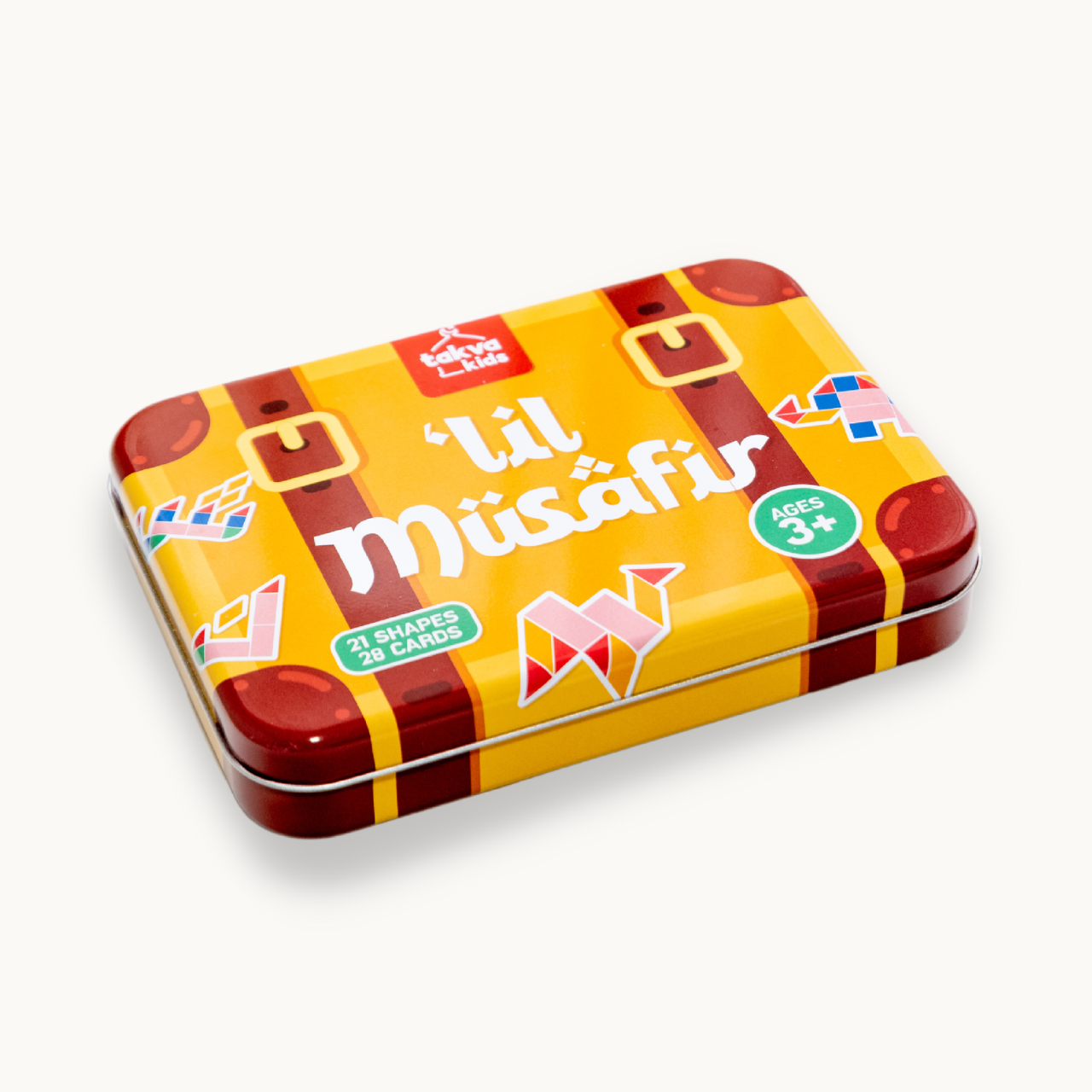 Image of the magnetic wooden pieces in the shape of Arabic letters: "Wooden-magnetic shapes of Arabic letters - a unique and tactile way for kids to explore and learn the Arabic alphabet."