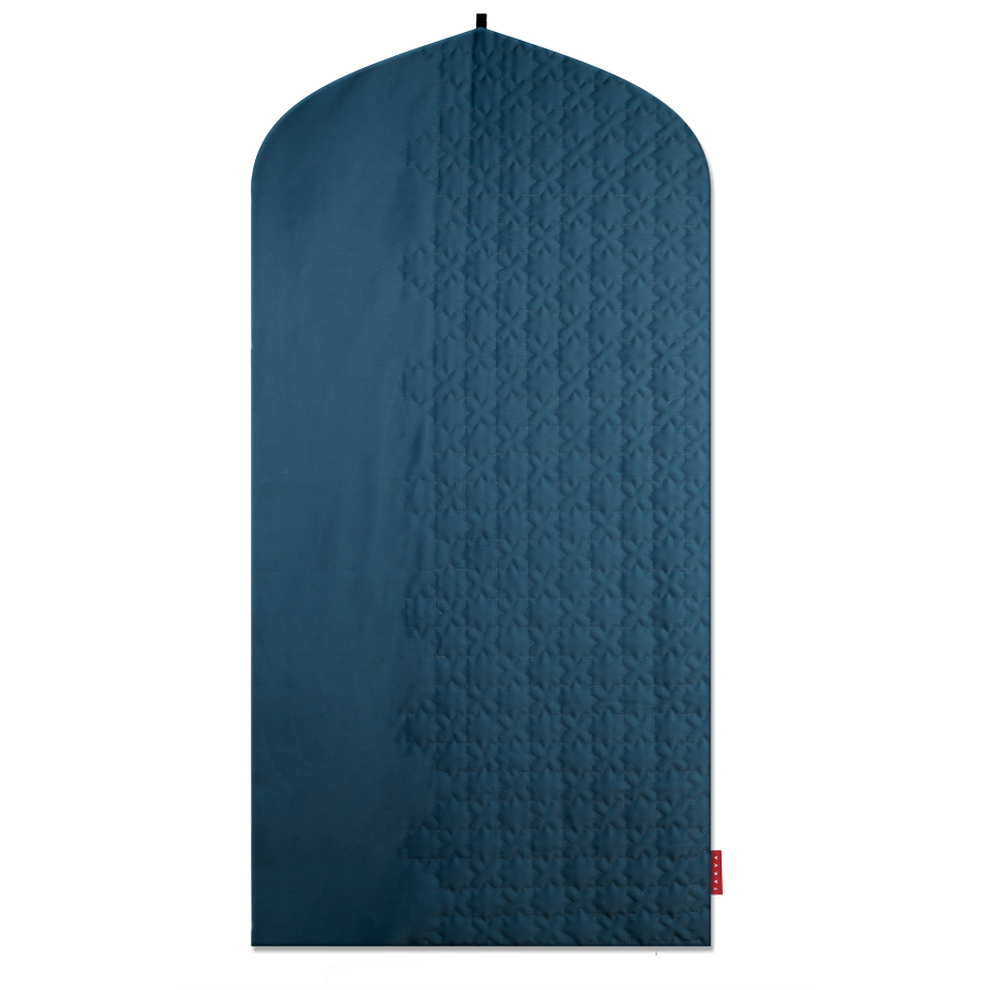 islamic indoor sejadah muslim prayer mat classic japan design pedded blue