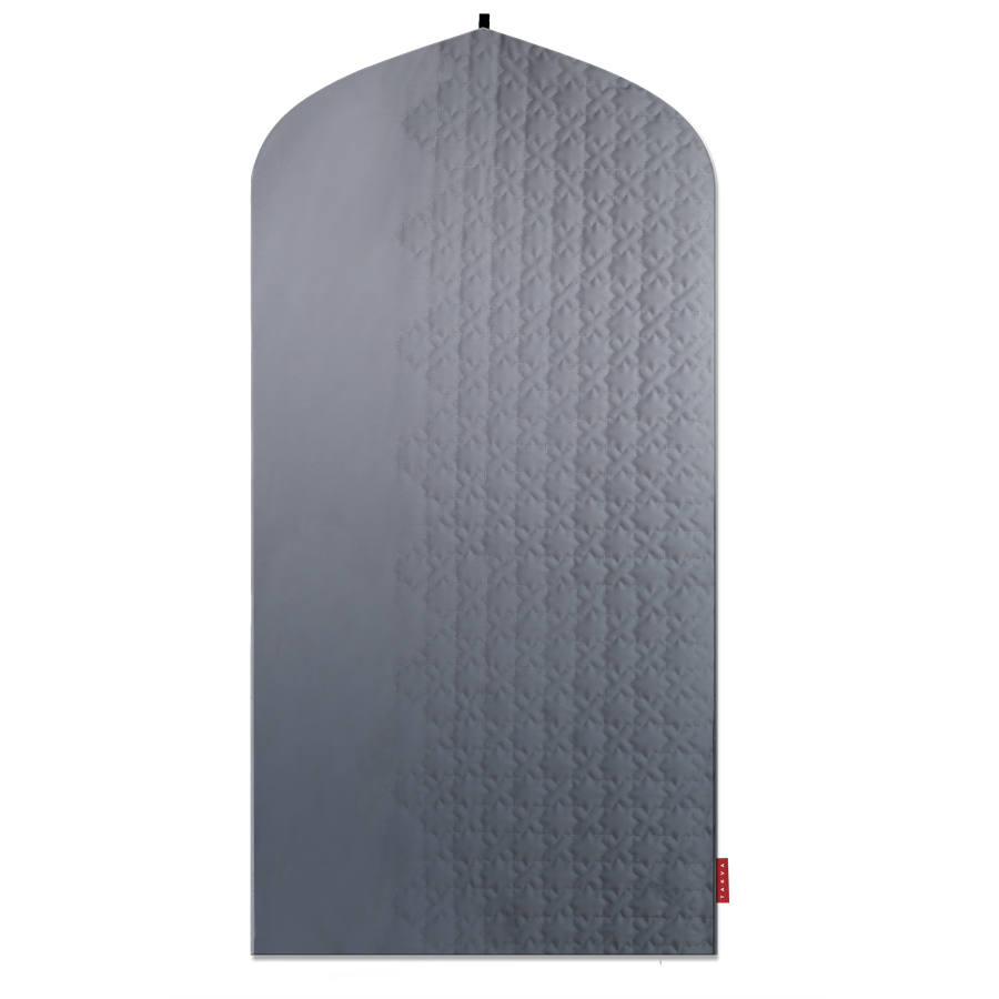islamic indoor sejadah muslim prayer mat classic japan design pedded grey