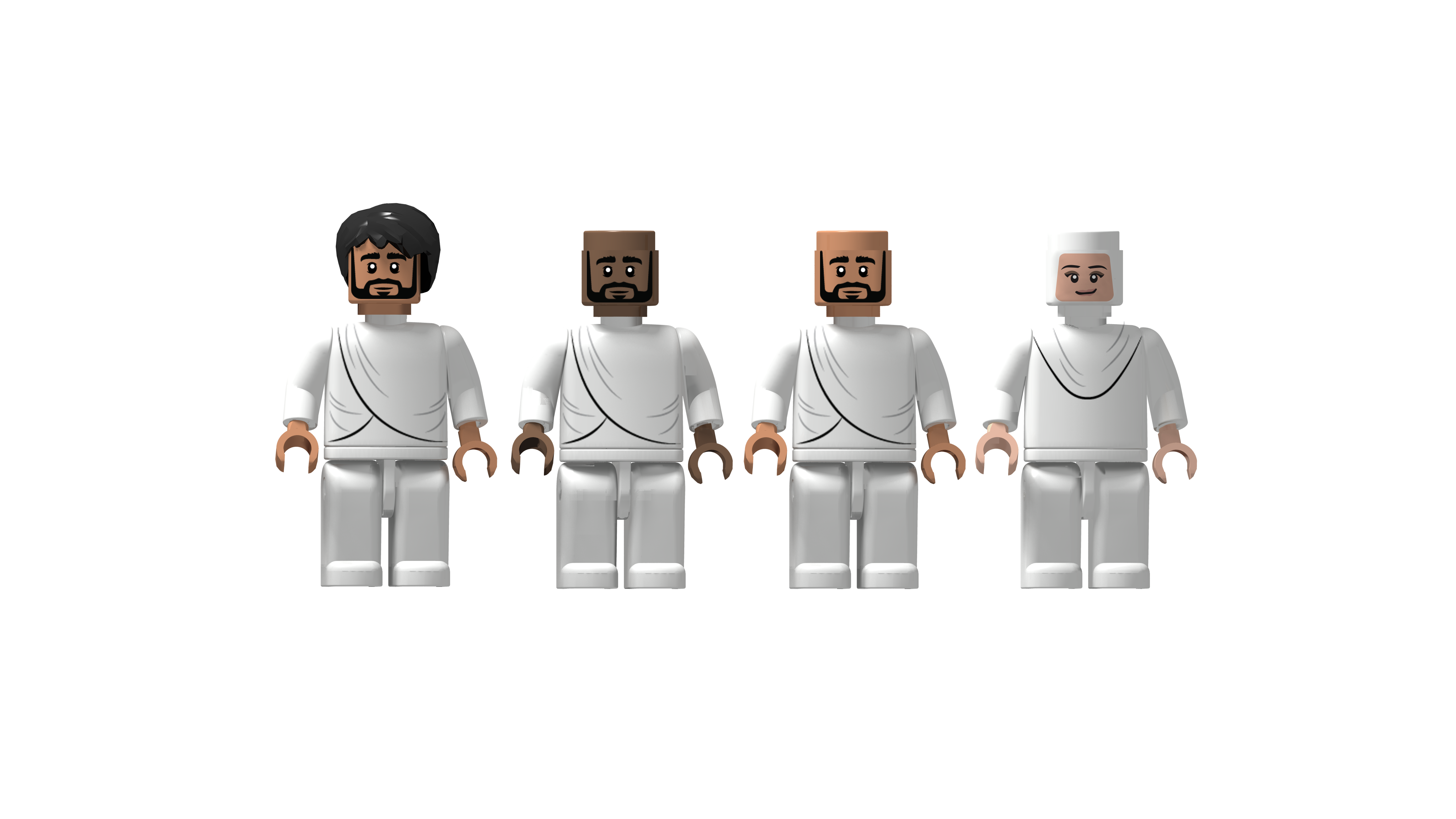 hajj pilgrimage to Makkah miniature model building bricks Muslim kids toy educational Islamic lego toys for children