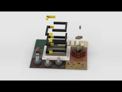 hajj pilgrimage to Makkah miniature model building bricks Muslim kids toy educational Islamic lego toys for children