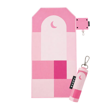 Pink SalahTag Portable Keychain Prayer Mat