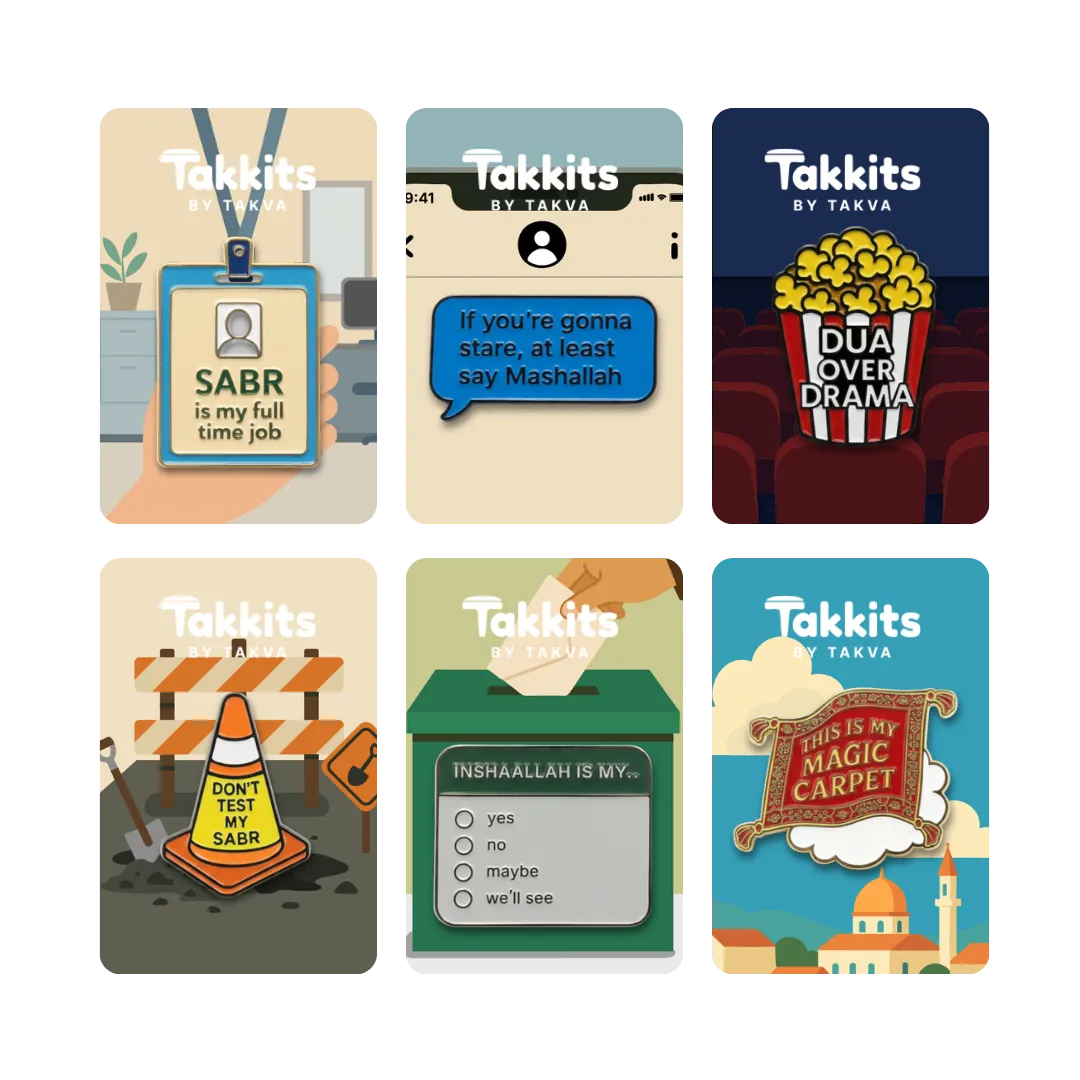 TAKKITS The Unfiltered Muslim Enamel Pin