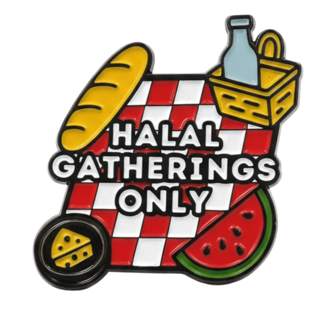 Pin Enamel Gaya Hidup Halal TAKKITS | Lencana Pin Islamik | Hadiah Muslim