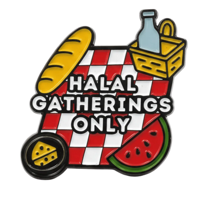 Pin Enamel Gaya Hidup Halal TAKKITS | Lencana Pin Islamik | Hadiah Muslim