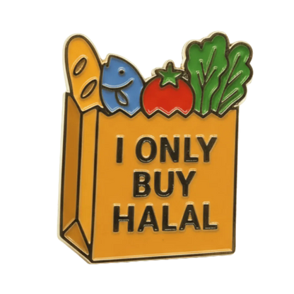 Pin Enamel Gaya Hidup Halal TAKKITS | Lencana Pin Islamik | Hadiah Muslim