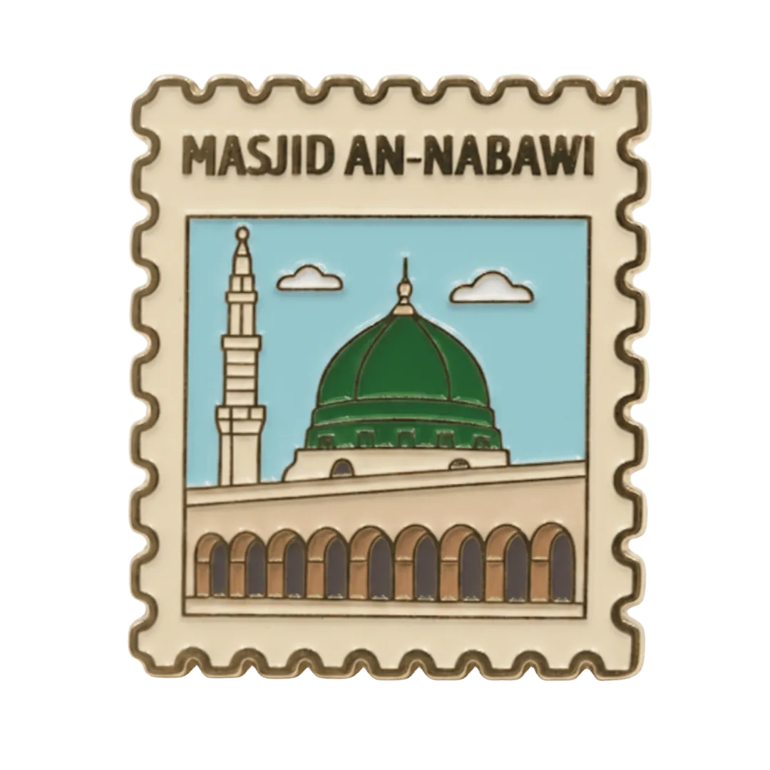 TAKKITS Pin Enamel Haji | Lencana Pin Islamik | Hadiah Haji & Umrah