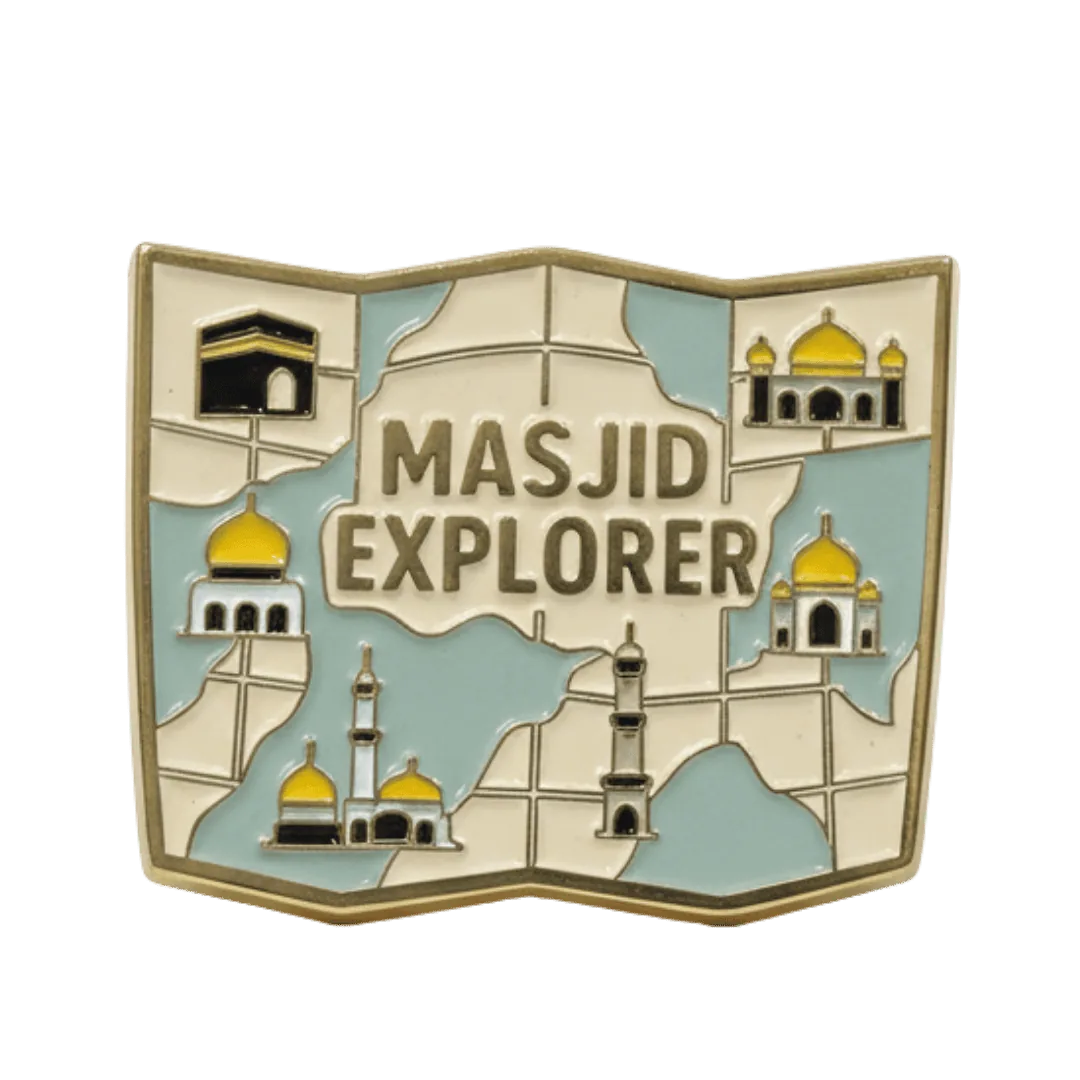 TAKKITS Pin Enamel Haji | Lencana Pin Islamik | Hadiah Haji & Umrah