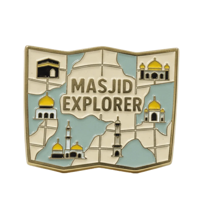 TAKKITS Pin Enamel Haji | Lencana Pin Islamik | Hadiah Haji & Umrah