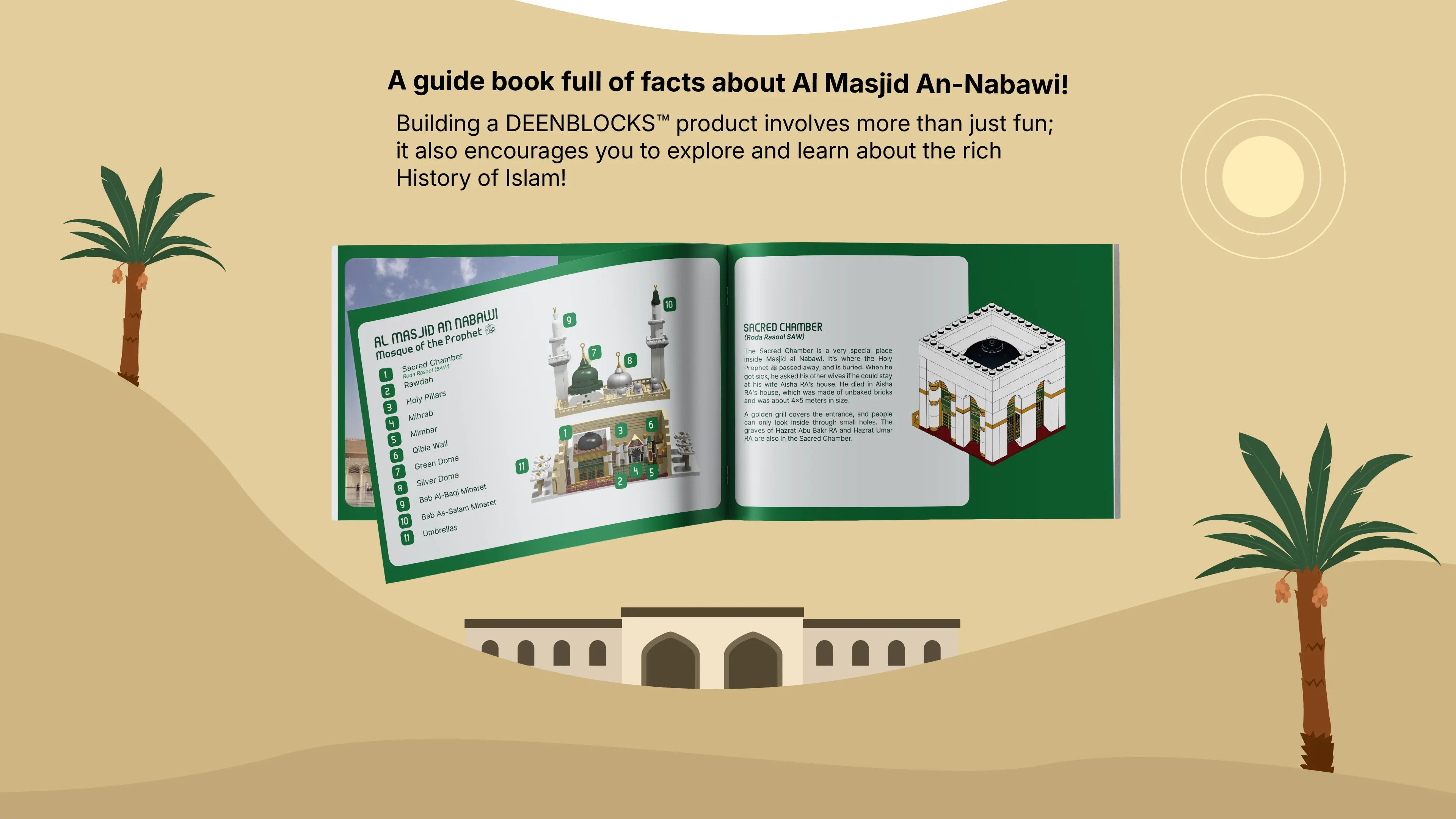Preview of the An-Nabawi build guidebook included with this set