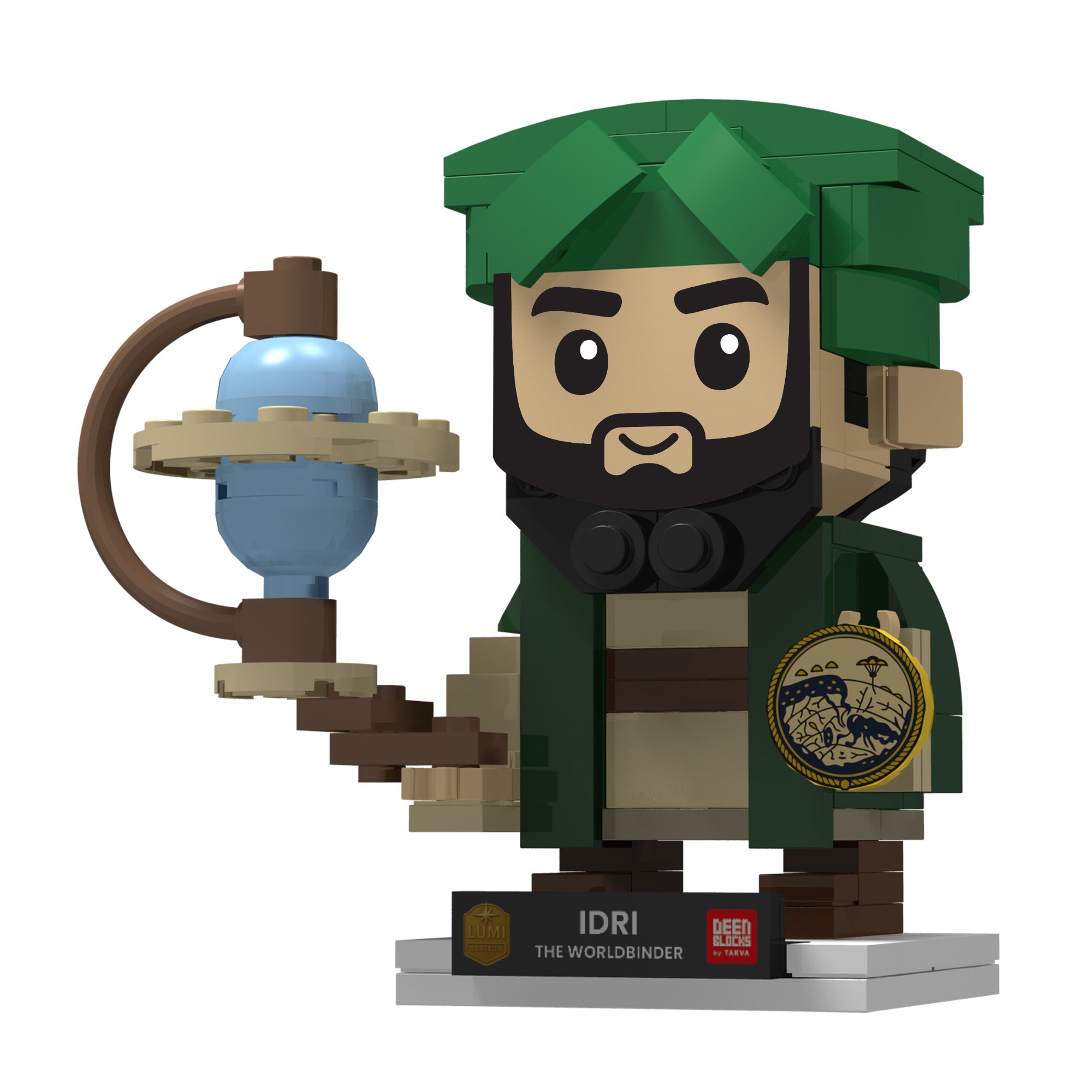 DeenBlocks Lumi Series Idris knowledge figure, celebrating Islamic advancements in geography, maps, and world exploration.
