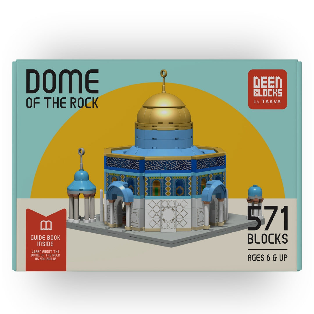 Dome of the Rock Deenblocks box packaging with 571 blocks educational toy