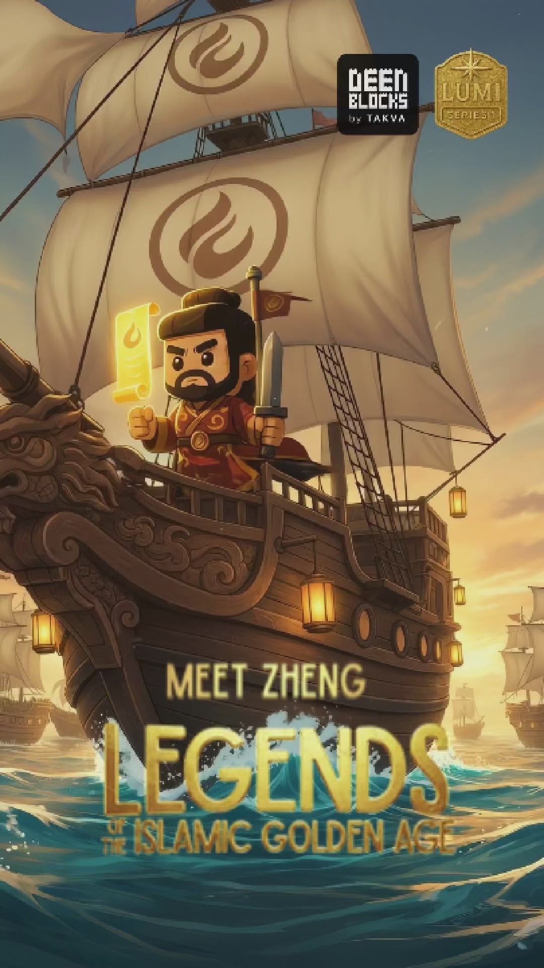 Lumi Series Zheng He Buildable Figure | DeenBlocks® by TAKVA