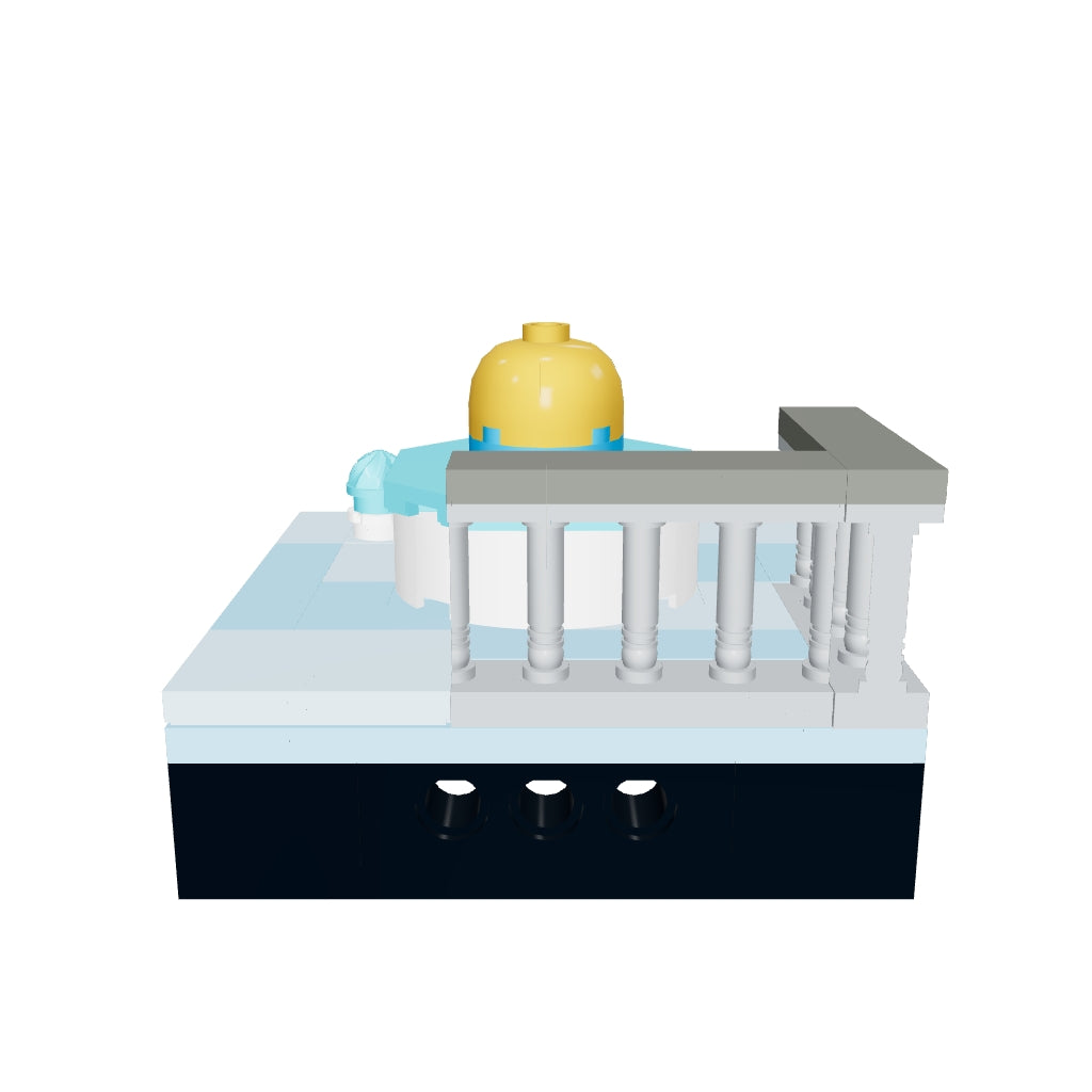 Rotatable 3D view of the TAKVA Mini of Qubbat al-Sakhra, a small desk collectible you can turn to see from every side