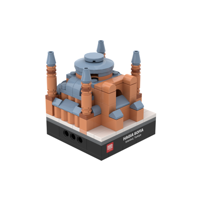 TAKVA Mini of Ayasofya in Istanbul, a palm-size desk collectible and gift shown on white with its name on the base