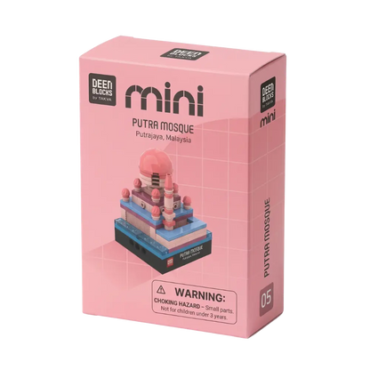 Gift-ready box for the TAKVA Mini of Masjid Putra in Putrajaya, with the Mini logo and the model shown on the front