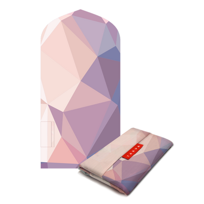 islamic portable waterproof pocket sejadah muslim prayer mat pink geometric design