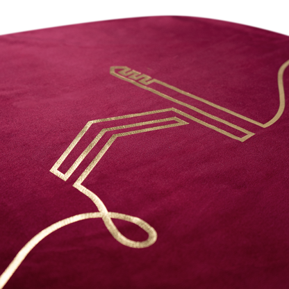  islamic indoor sejadah muslim prayer mat memory foam pedded velvet soft fuchsia pink kaaba gold