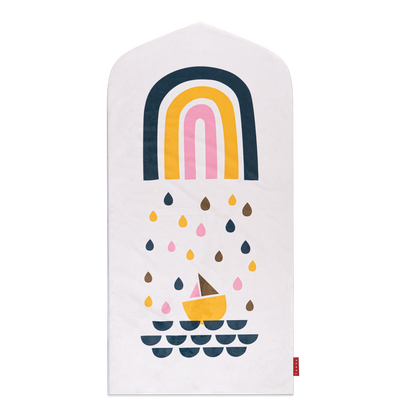 white sea ship rainbow colorful indoor pedded sejadah for kids my first prayer mat