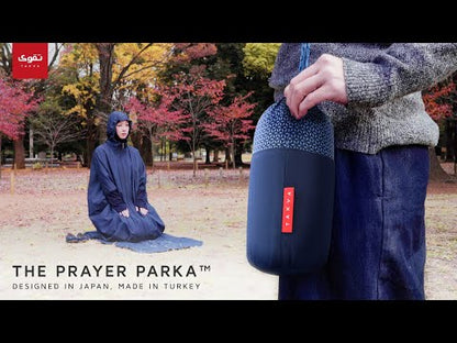 travel prayer parka namaz salah praying dress soft light grey pink